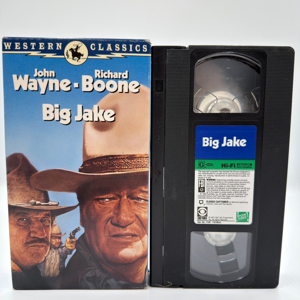 Big Jake VHS John Wayne Richard Boone Western Classics Fox Video Hi-Fi Stereo
